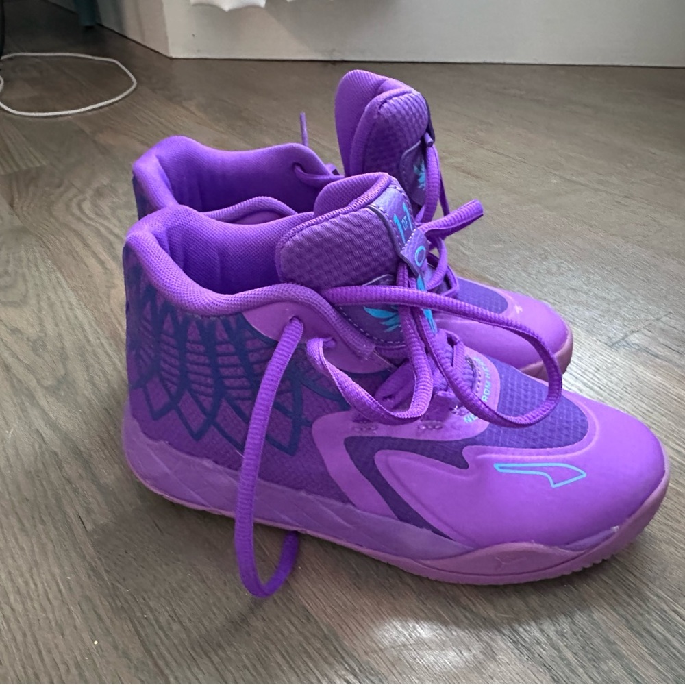 Puma Purple and Blue Kids Sneakers